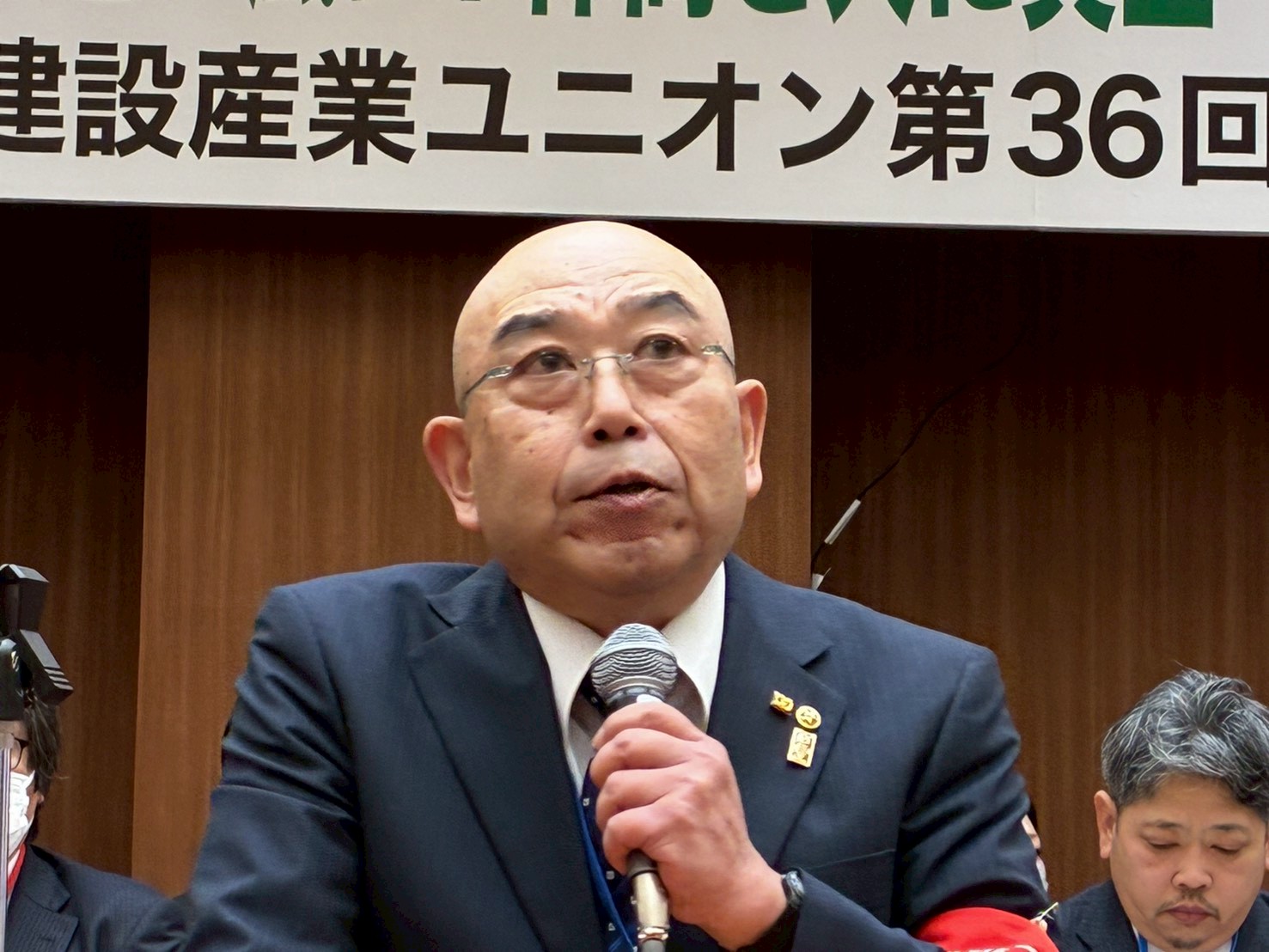 定期大会　山本委員長のあいさつ アイキャッチ画像